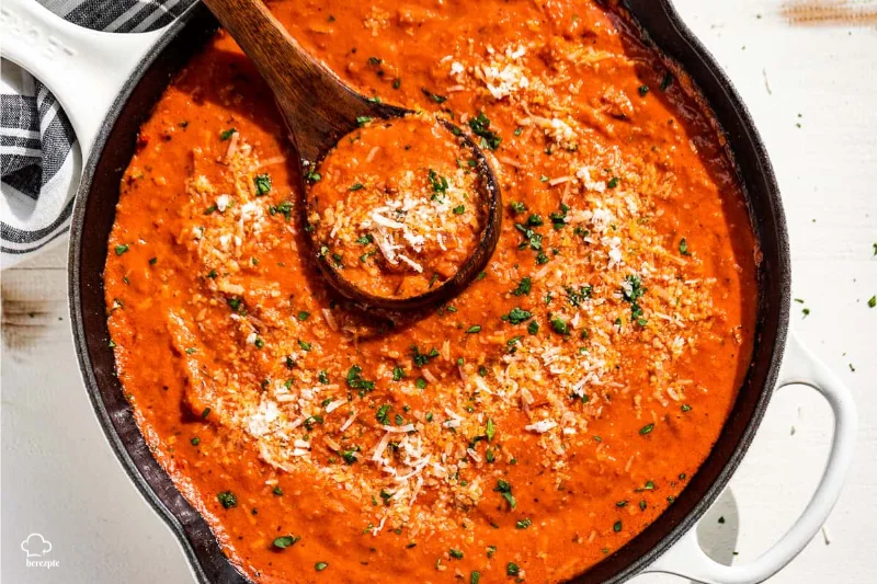 Tomaten-Sahne-Sauce
